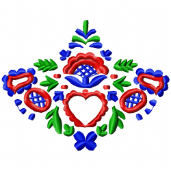 Flowers And Tree Embroidery Design 11